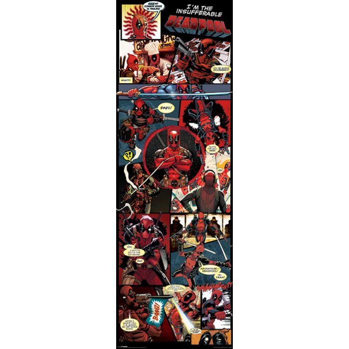 Plakát na dveře Deadpool - Panels